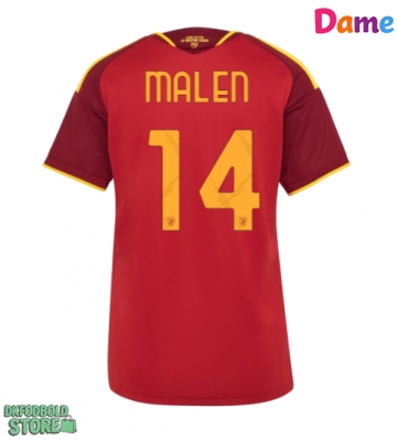 AS Roma Donyell Malen #14 Replika Hjemmebanetrøje Dame 2026-27 Kortærmet